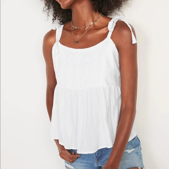 Tie Strap Tank Top - Picture 1 of 5